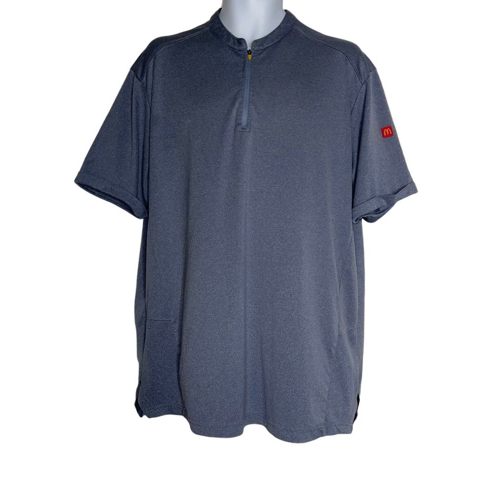 Apparel Collection McDonalds Employee Polo Shirt Mens XL-R Gray Athletic Logo